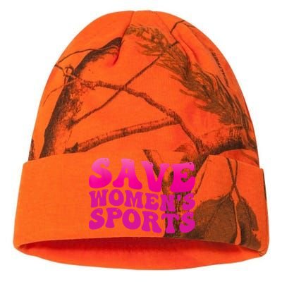 Save Wo's Sports Act ProtectWomensSports Support Groovy Kati Licensed 12" Camo Beanie