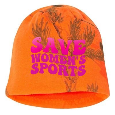 Save Wo's Sports Act ProtectWomensSports Support Groovy Kati - Camo Knit Beanie