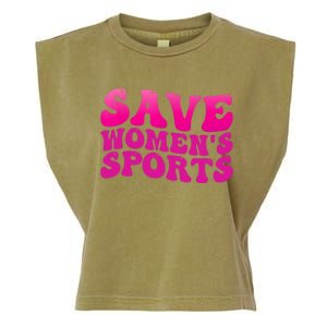 Save Wo's Sports Act ProtectWomensSports Support Groovy Garment-Dyed Women's Muscle Tee