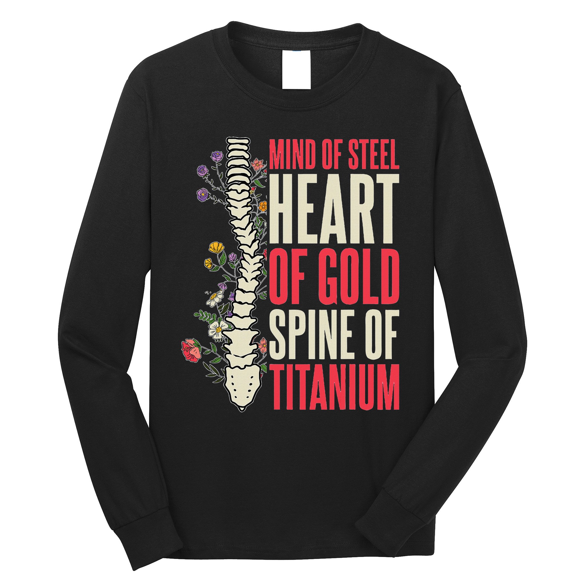 Scoliosis Warrior Scoliosis Surgery Recovery Long Sleeve Shirt
