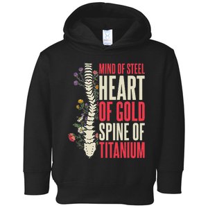 Scoliosis Warrior Scoliosis Surgery Recovery Toddler Hoodie