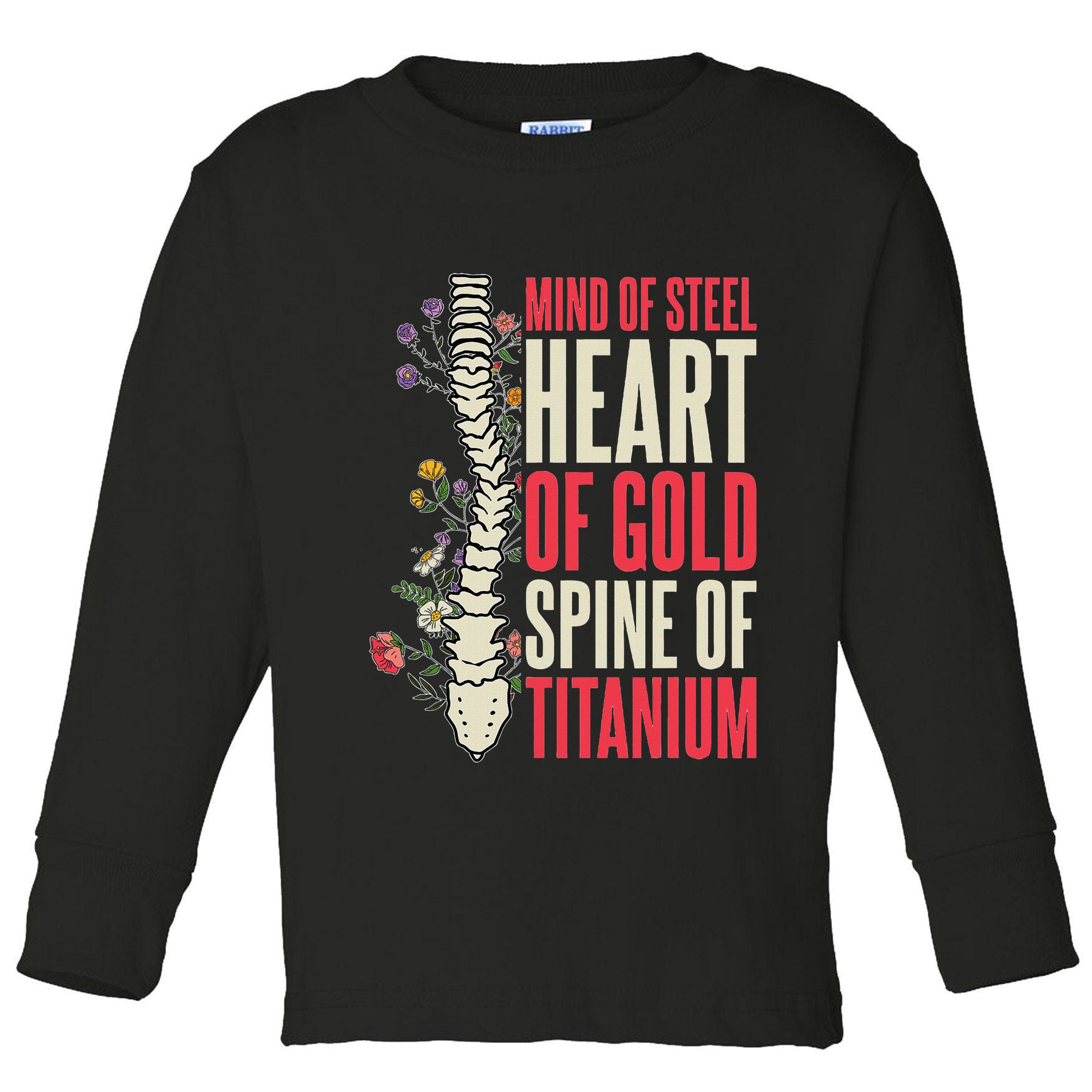 Scoliosis Warrior Scoliosis Surgery Recovery Toddler Long Sleeve Shirt