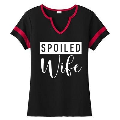 Spoiled Wife Ladies Halftime Notch Neck Tee