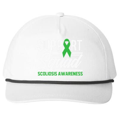 Scoliosis Warrior Support Squad Scoliosis Awareness Snapback Five-Panel Rope Hat