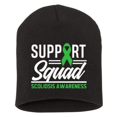 Scoliosis Warrior Support Squad Scoliosis Awareness Short Acrylic Beanie