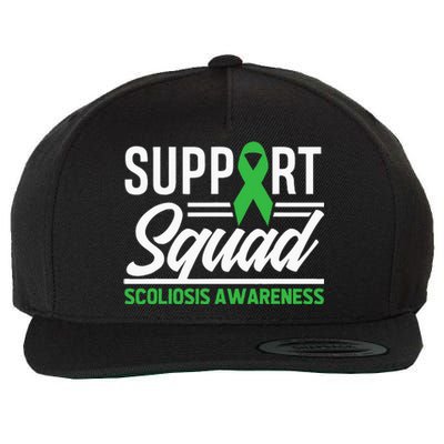 Scoliosis Warrior Support Squad Scoliosis Awareness Wool Snapback Cap