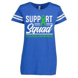 Scoliosis Warrior Support Squad Scoliosis Awareness Enza Ladies Jersey Football T-Shirt