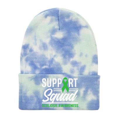 Scoliosis Warrior Support Squad Scoliosis Awareness Tie Dye 12in Knit Beanie