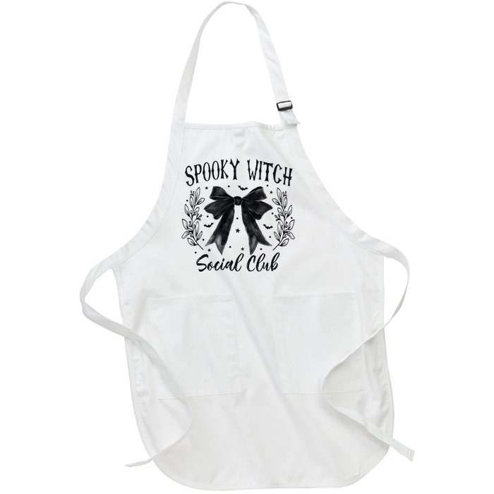 Spooky Witch Social Club Full-Length Apron With Pockets