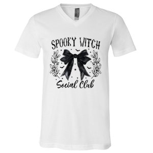 Spooky Witch Social Club V-Neck T-Shirt