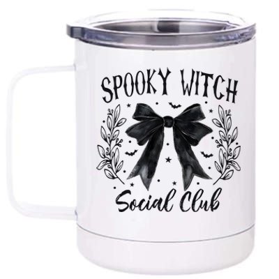 Spooky Witch Social Club 12 oz Stainless Steel Tumbler Cup