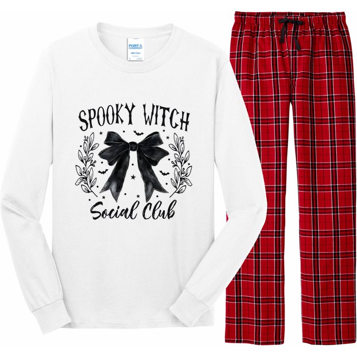 Spooky Witch Social Club Long Sleeve Pajama Set