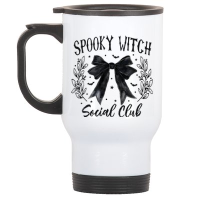 Spooky Witch Social Club Stainless Steel Travel Mug