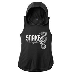 Snake Whisperer Snakes Jungle Zookeeper Zoo Reptile Lover Ladies PosiCharge Tri-Blend Wicking Draft Hoodie Tank