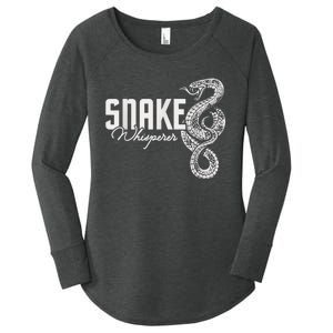 Snake Whisperer Snakes Jungle Zookeeper Zoo Reptile Lover Women's Perfect Tri Tunic Long Sleeve Shirt