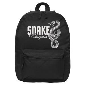 Snake Whisperer Snakes Jungle Zookeeper Zoo Reptile Lover 16 in Basic Backpack