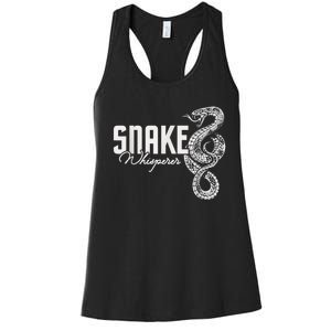 Snake Whisperer Snakes Jungle Zookeeper Zoo Reptile Lover Women's Racerback Tank