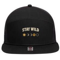 Stay Wild 7 Panel Mesh Trucker Snapback Hat