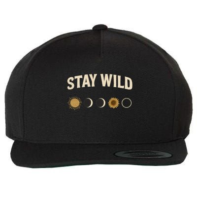 Stay Wild Wool Snapback Cap