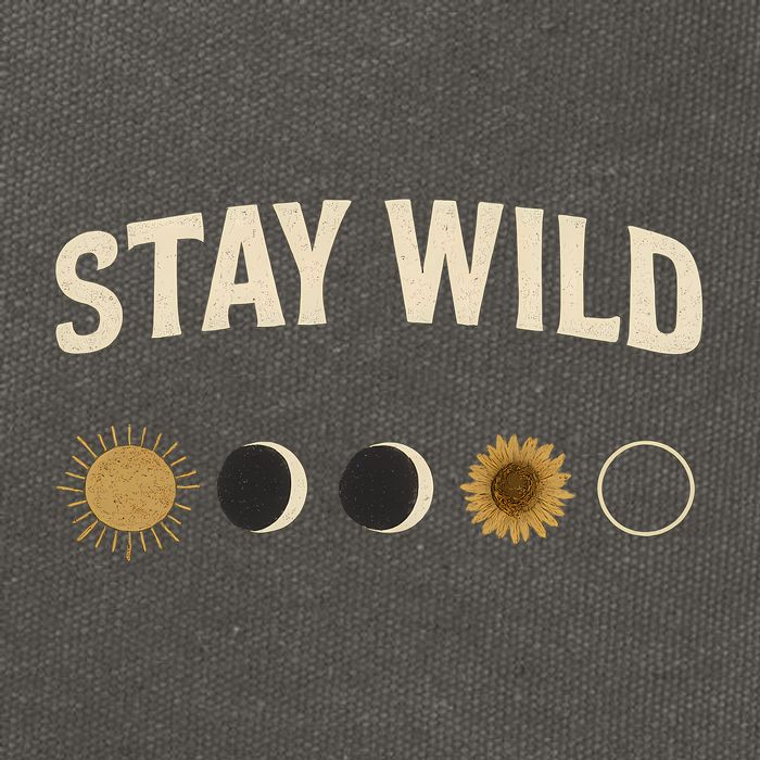 Stay Wild Cotton Canvas Backpack