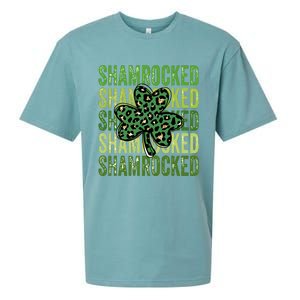 Shamrocked Womens St Patty's Cute St Paddy's Day Retro Irish Sueded Cloud Jersey T-Shirt