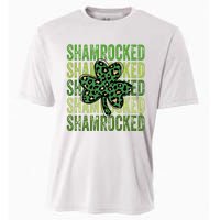 Shamrocked Womens St Patty's Cute St Paddy's Day Retro Irish Cooling Performance Crew T-Shirt