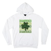 Shamrocked Womens St Patty's Cute St Paddy's Day Retro Irish Hoodie