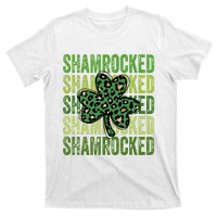 Shamrocked Womens St Patty's Cute St Paddy's Day Retro Irish T-Shirt