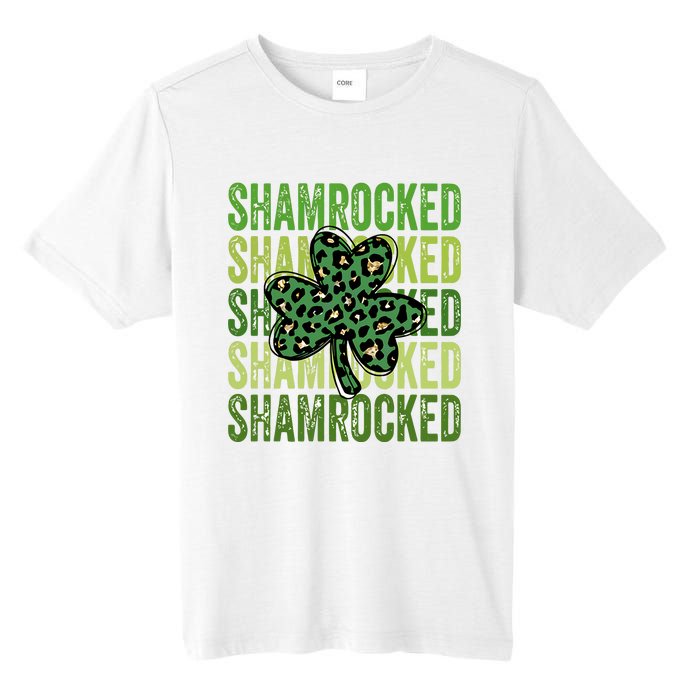 Shamrocked Womens St Patty's Cute St Paddy's Day Retro Irish Tall Fusion ChromaSoft Performance T-Shirt