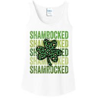 Shamrocked Womens St Patty's Cute St Paddy's Day Retro Irish Ladies Essential Tank