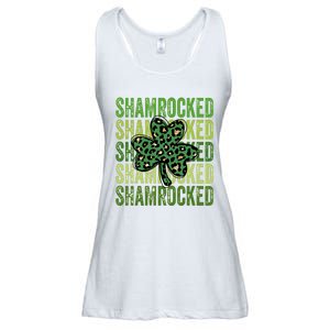 Shamrocked Womens St Patty's Cute St Paddy's Day Retro Irish Ladies Essential Flowy Tank