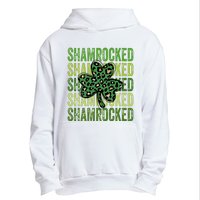 Shamrocked Womens St Patty's Cute St Paddy's Day Retro Irish Urban Pullover Hoodie