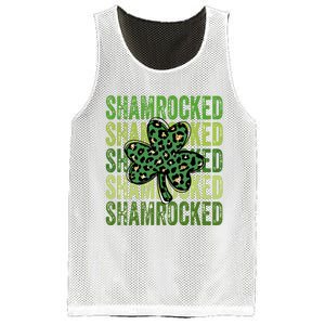 Shamrocked Womens St Patty's Cute St Paddy's Day Retro Irish Mesh Reversible Basketball Jersey Tank