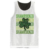 Shamrocked Womens St Patty's Cute St Paddy's Day Retro Irish Mesh Reversible Basketball Jersey Tank