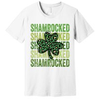 Shamrocked Womens St Patty's Cute St Paddy's Day Retro Irish Premium T-Shirt