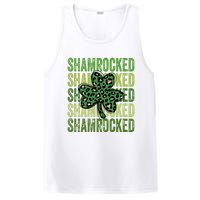 Shamrocked Womens St Patty's Cute St Paddy's Day Retro Irish PosiCharge Competitor Tank