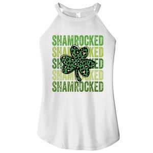 Shamrocked Womens St Patty's Cute St Paddy's Day Retro Irish Women's Perfect Tri Rocker Tank