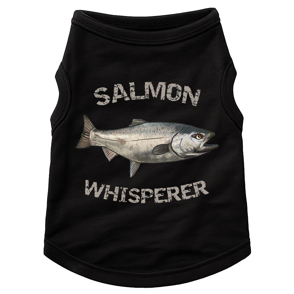 Salmon Whisperer Salmon Fishing Doggie Tank