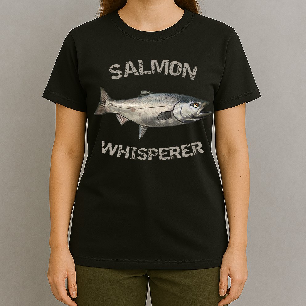 Salmon Whisperer Salmon Fishing T-Shirt