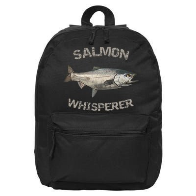 Salmon Whisperer Salmon Fishing 16 in Basic Backpack