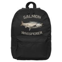 Salmon Whisperer Salmon Fishing 16 in Basic Backpack
