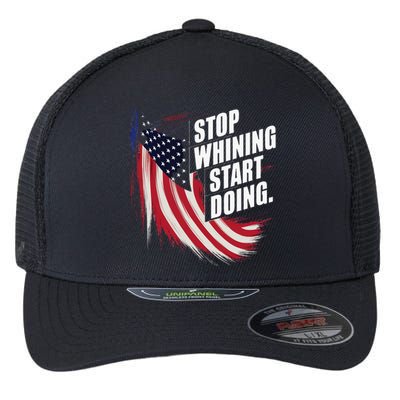 Stop Whining Start Doing Funny Motivational Workout Flexfit Unipanel Trucker Cap