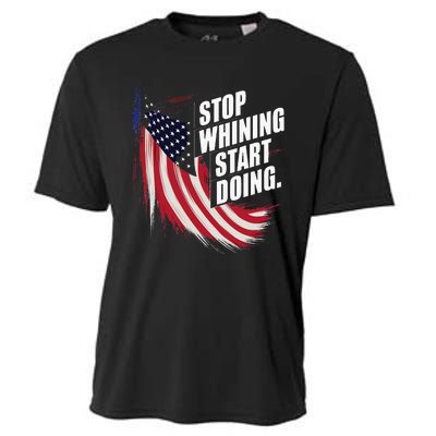 Stop Whining Start Doing Funny Motivational Workout Cooling Performance Crew T-Shirt