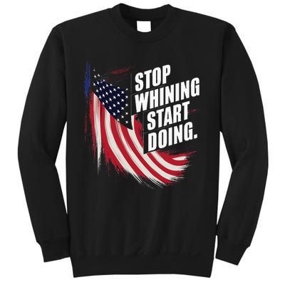 Stop Whining Start Doing Funny Motivational Workout Sweatshirt