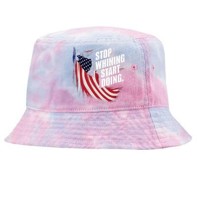 Stop Whining Start Doing Funny Motivational Workout Tie-Dyed Bucket Hat