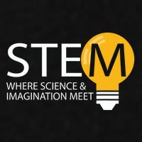 Stem Where Science & Imagination Meet Funny Ladies PosiCharge Tri-Blend Wicking Tank