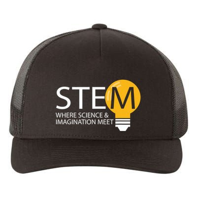 Stem Where Science & Imagination Meet Funny Yupoong Adult 5-Panel Trucker Hat