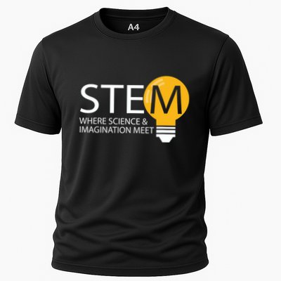 Stem Where Science & Imagination Meet Funny Performance Shirt
