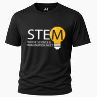 Stem Where Science & Imagination Meet Funny Performance Shirt