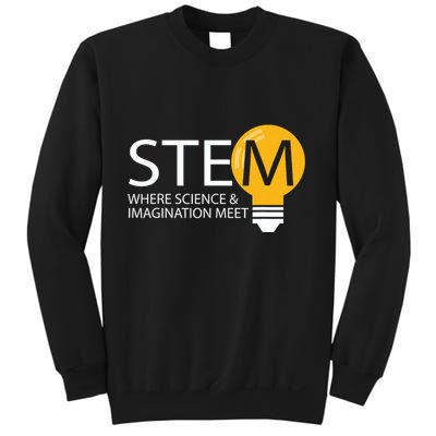Stem Where Science & Imagination Meet Funny Sweatshirt